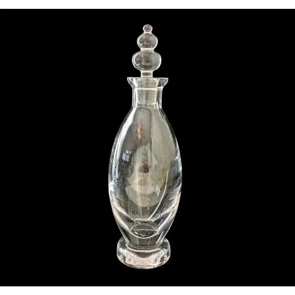 Rosenthal Crystal Decanter with Stopper Wine Liquor Art Deco MCM Mid Century